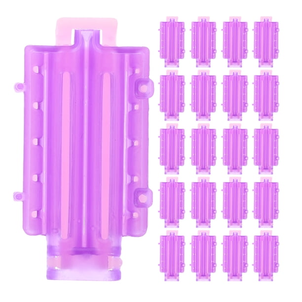 45 piezas de pinzas para el cabello rizado, rizador de pelo ondulado, rizador de pelo, herramienta de peluquería para salón (púrpura y rosa)
