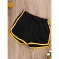 thumbnail image 2 of HYwys Men's Ranger Panty Running Short Fitted Shorts Bodybuilding Quick Dry Gym Running Tight Lifting Shorts Black Yellow XXL, 2 of 6