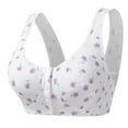 thumbnail image 4 of Sports Bras For Women Large Size Thin Wireless Vest Bra - Front Buckle Design Cotton Fabric 38 Womens Bras, 4 of 4
