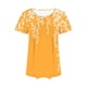 thumbnail image 4 of Fiudx Ofertas Flash Artículos En Oferta Top Estampado con Cuello Redondo y Manga Corta Informal para Mujer a La Moda, 4 of 5
