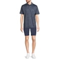 thumbnail image 5 of Ben Hogan Men's and Big Men's Mini Botanical Print Golf Polo Shirt, Up to 5XL, 5 of 6