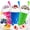 Blue+Pink+Green, variant on Slushie Cup, 2 Pack Slushy Maker Cup, Frozen Magic Squeeze Cups for Juice Milk Yogurt Ice Cream Make, DIY Cooling Cup with Lid & Straw Cool Stuff Things for Kids Friends Family(Blue+Pink)