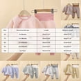 thumbnail image 4 of TOWED22 Toddler Boys Girls Pajamas 2 Piece Long Sleeve Pjs Set Cotton Kids Fall Winter Sleepwear 3 6 9 12 18 24 Months 2 3 4 5 6 7 8 9 Years(Light Gray,18-24 M), 4 of 6