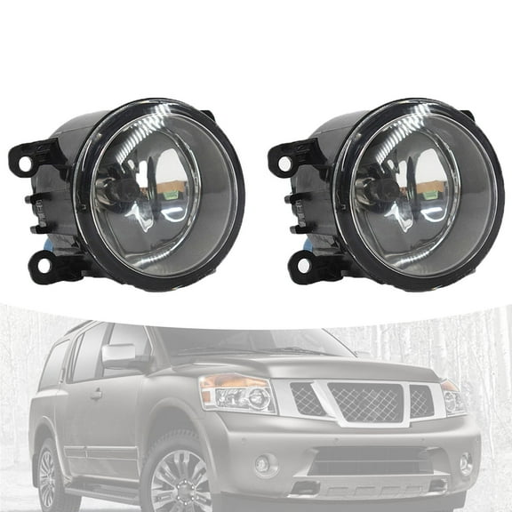 Genrics For 2015-2018 Jeep Renegade Fog Light Driving Lamp w/Light Bulbs Clear Lens Pair