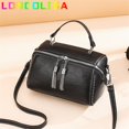 thumbnail image 2 of Bolso de cuero suave con remaches para mujer, bandolera de alta capacidad, diseño de lujo Fivean unisex, 2 of 2
