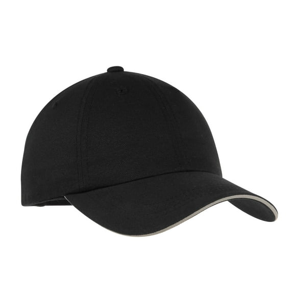 Port Authority Reflective Sandwich Bill Cap-One Size (Black/ Reflective)