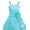 Sky Blue, variant on iEFiEL Girl Rhinestone Organza Flower Dress Wedding Prom Gown