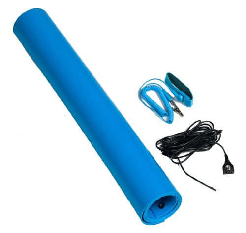 2' Wide x 5' Long... Bertech ESD Mat Kit with a Wrist Strap and Grounding Cord 