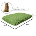 thumbnail image 2 of Triskele Pet Bed, Swirling Triple Spiral Geometric Rings Abstract Repetitive Pattern Design, Resistant Pad for Dogs and Cats Cushion with Removable Cover, 24" x 39", Mustard and Green, by Ambesonne, 2 of 4