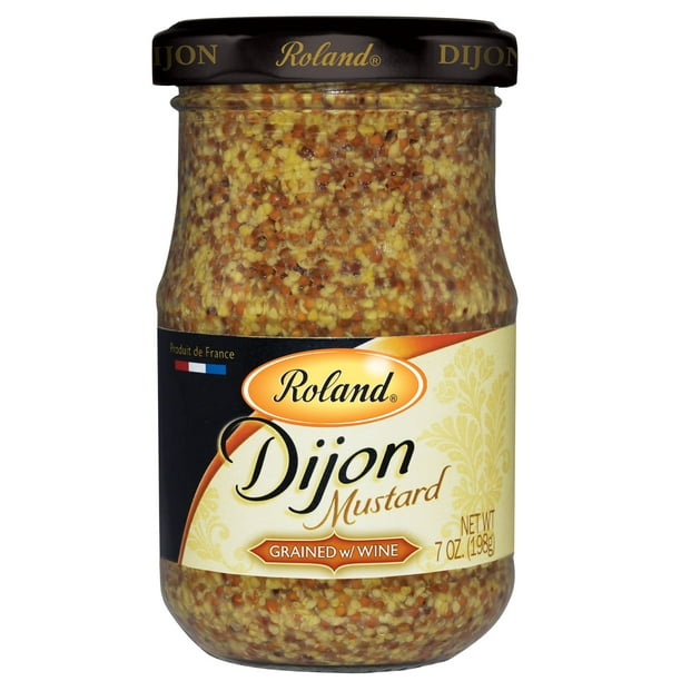 Roland Dijon Mustard, Grained with Wine, 7 Oz