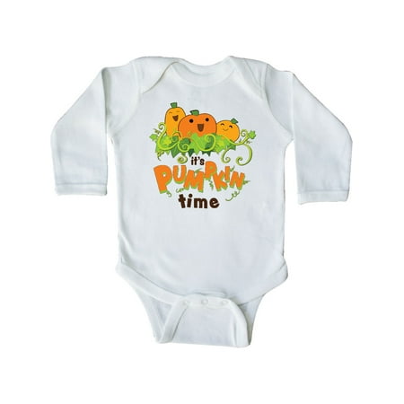 

Inktastic It s Pumpkin Time Gift Baby Boy or Baby Girl Long Sleeve Bodysuit