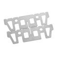 thumbnail image 1 of Jinsinto 1 Paire Support Croisé en Acier Inoxydable Accessoire de Repas pour Réchaud de Camping, Argent, 10*2.9cm, 1 of 3
