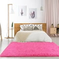 thumbnail image 2 of Homore Cute Fluffy Carpet Soft Washable Area Rugs for Bedroom/ Living Room Decoration, 6' x 9' , Hot-Pink, 2 of 7