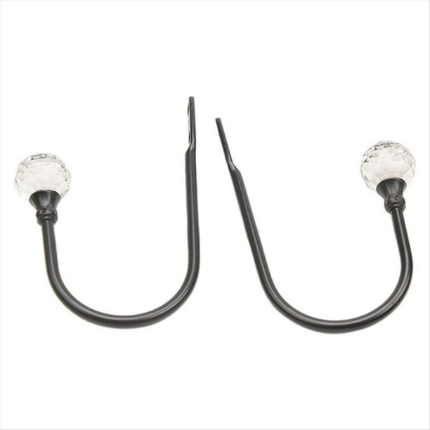 B Grilletes Metálicos en Forma de U Accesorios para Ventanas Retención de Cortinas Alzapaños para Pared Colgador Accesorios para el Hogar