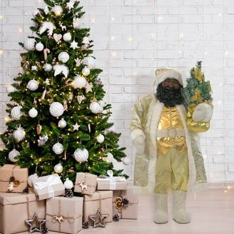 Fraser Hill Farm 5.9 ft Musical Snowy Christmas Lantern Red