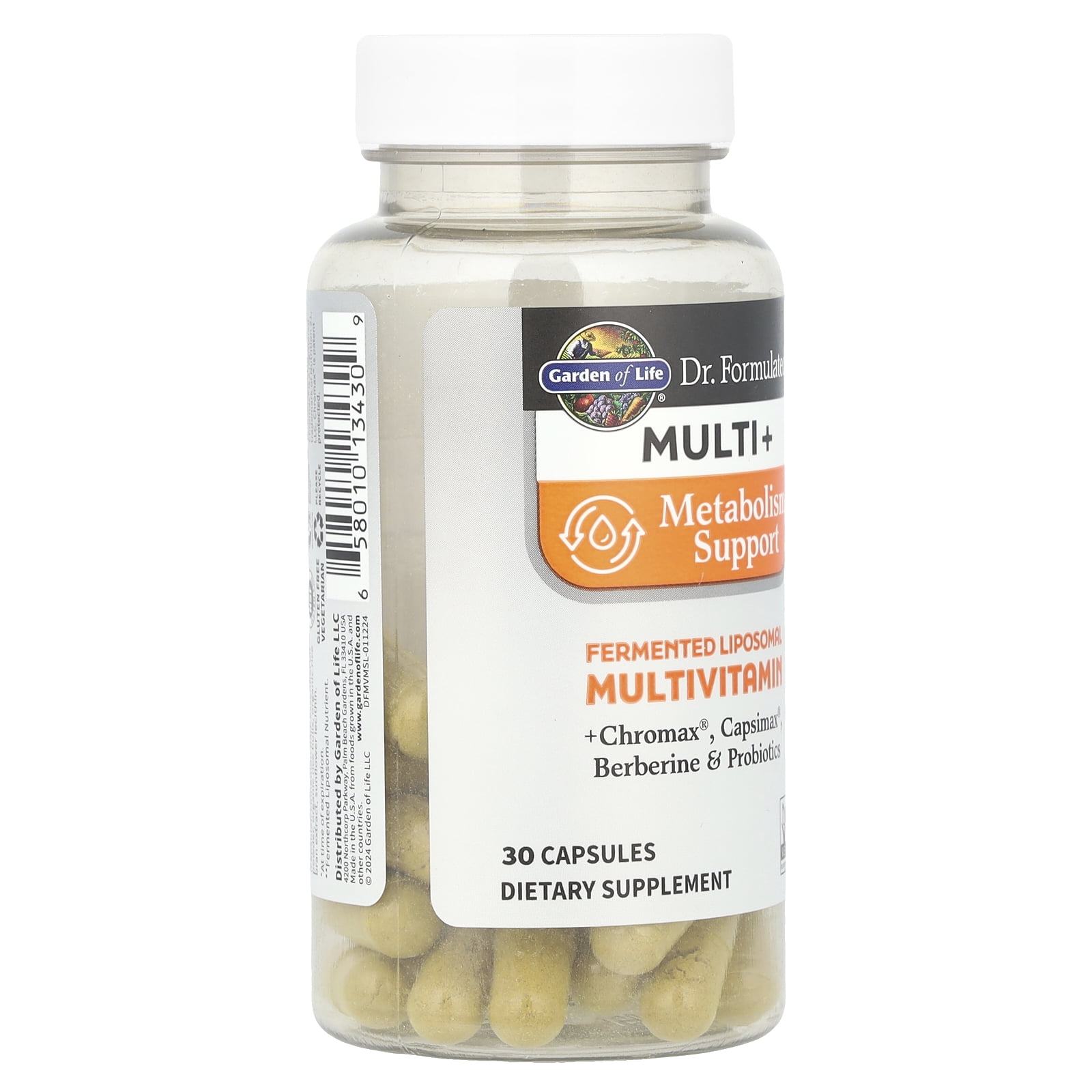 Garden of Life Dr. Formulated Multi+, Metabolism Support, 30 Capsules