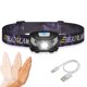 thumbnail image 1 of Luz Frontal Con Sensor Inteligente Para Exteriores, Faro Recargable Usb, Resistente Al Agua, Negro Guardurnaity HA014534-00, 1 of 6