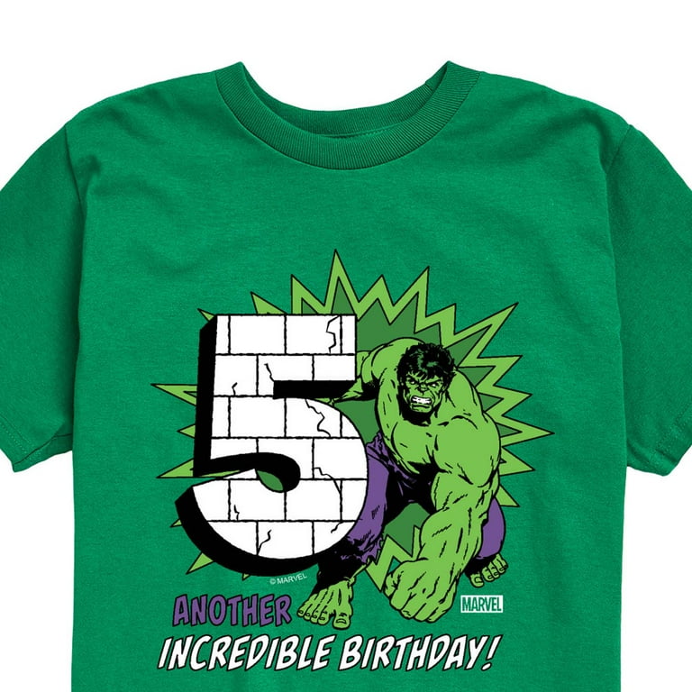 Marvel Hulk Incredible Birthday Toddler And Youth Short