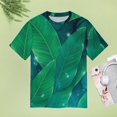 thumbnail image 5 of Palm Print T Shirts Basic T-Shirt Short Sleeve Ladies Tee Shirt Summer Graphic Clothing, 5 of 5