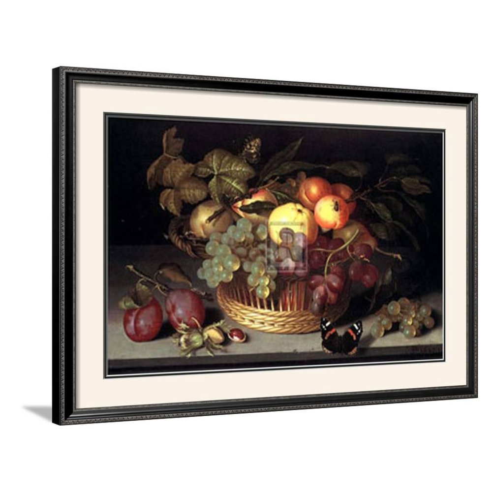 Fruit Basket Framed Art Print Wall Art By Johannes Bosschaert 37.5x27