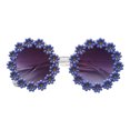 thumbnail image 2 of Shenmeida 1/2PCS Anti UV Flower Sunglasses for Women Round Flower Glasses for Adult kids Decor, 2 of 7