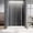 brushednickel, variant on UKS04-50-55 Inch x 80 Inch Sliding Frameless Shower Door, 3/8" Tempered Glass with Easy-Cleaning Coating, Stainless Steel Rollers & SGCC-Certified Stability