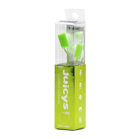 Cherry Headphone - VIBE Juicy Earbuds Wired In Ear Stereo Headphones 3.5mm MP3 Travel Ear Phones