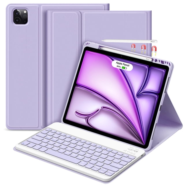 Funda de teclado GOKOCO para iPad Air 13 M3 2025/Air 13 M2 2024