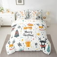 thumbnail image 2 of Castle Fairy Bear Fox 7pcs Bedding Comforter Set for Children,Polka Dots Queen Bedding Sets Super Cozy,Festival Xmas Queen Sheet Sets,Breathable Home Decor, 2 of 8