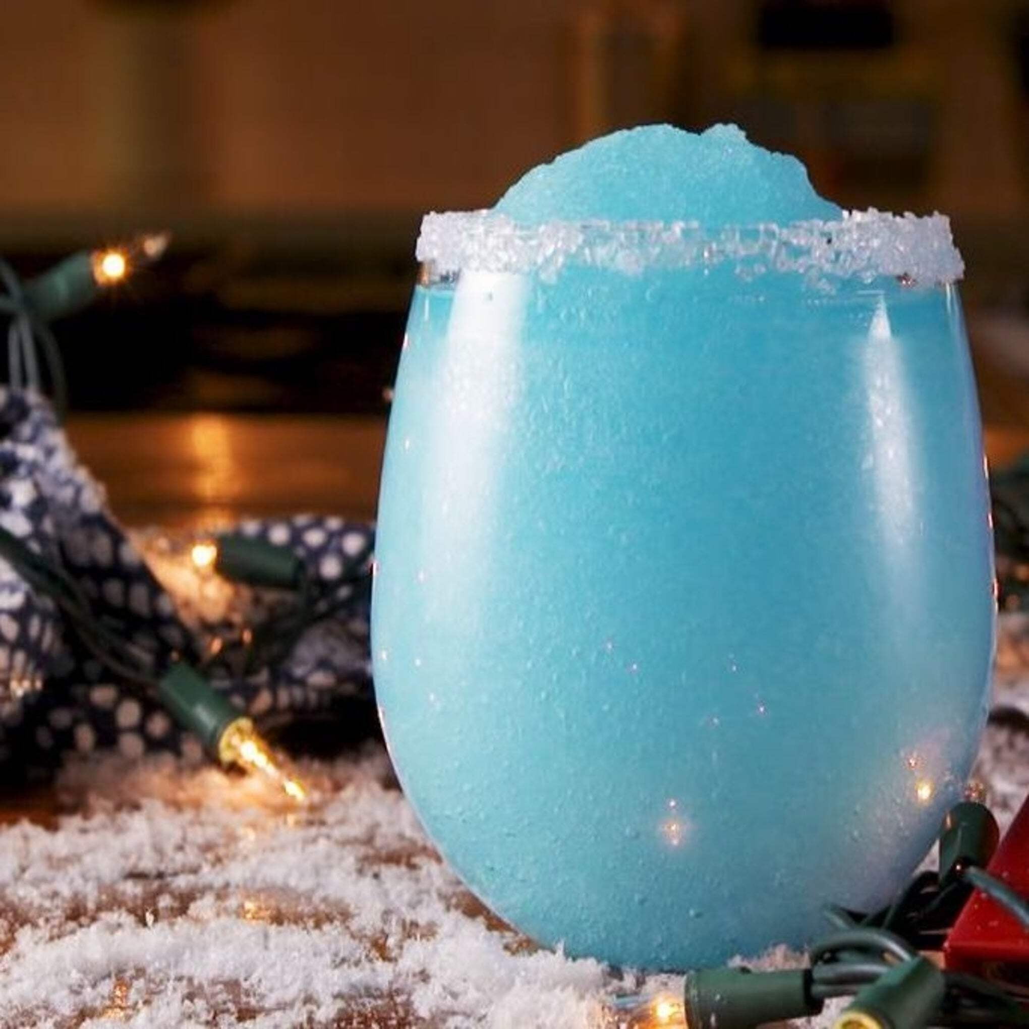 Cool Breeze Beverages Shelf Stable, Frozen Drink Mix - Slushy, Snowcone, Ice Pop Flavor Syrup - 1/2 Gal (64fl oz) Bottle - Blue Raspberry Slush