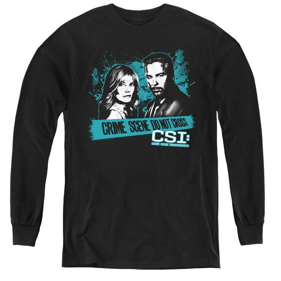 Csi Cross The Line Youth Long Sleeve T-Shirt Black