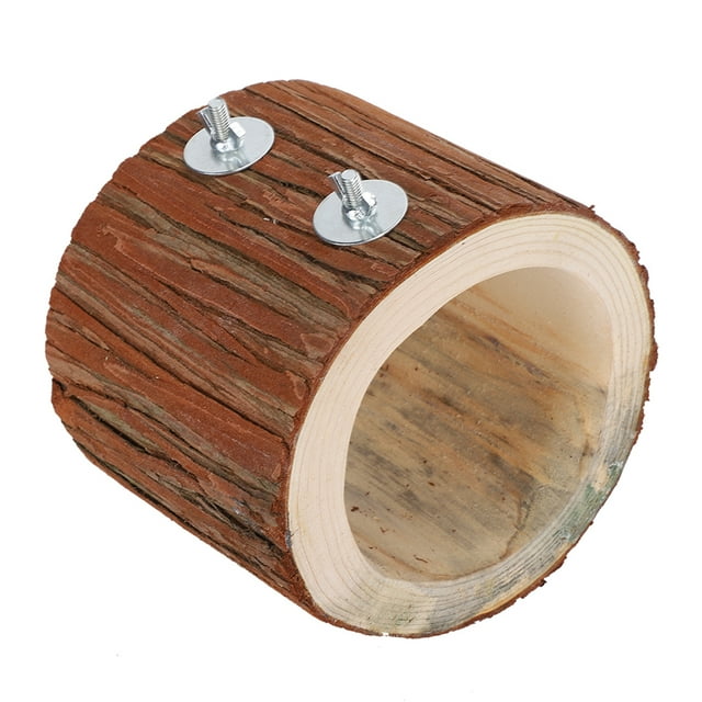 Bird Wooden Cave, Bird Tree Hole, Wooden Easy To Install Hideaway for Hamster Squirrel