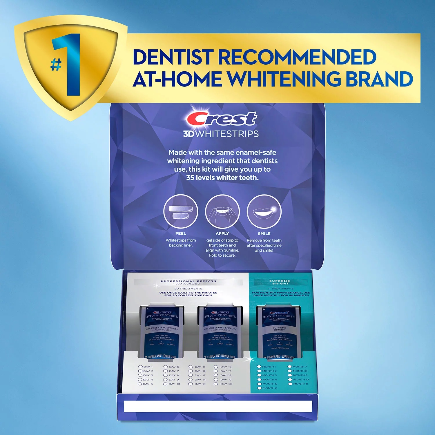 Crest 3D Whitestrips Professional Effects Supreme Bright Kit photo 3