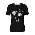 thumbnail image 4 of Kaemgyyd T-Shirt Grande Taille pour Femmes, Mignon, à Imprimé Graphique, Col Rond, Doux, Léger, Manches Courtes, 4 of 4