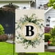thumbnail image 4 of T Bandera de Jardín Doble Capa Letras de Doble Cara Bandera de Vacaciones Al Aire Libre Bandera de Decoración de Patio, 4 of 5