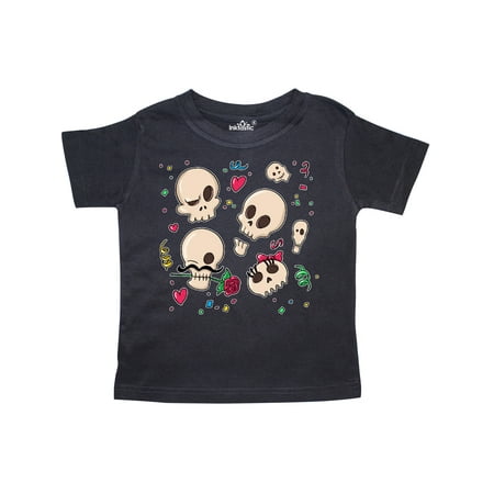

Inktastic Halloween Skulls Having a Fun Party Gift Toddler Boy or Toddler Girl T-Shirt