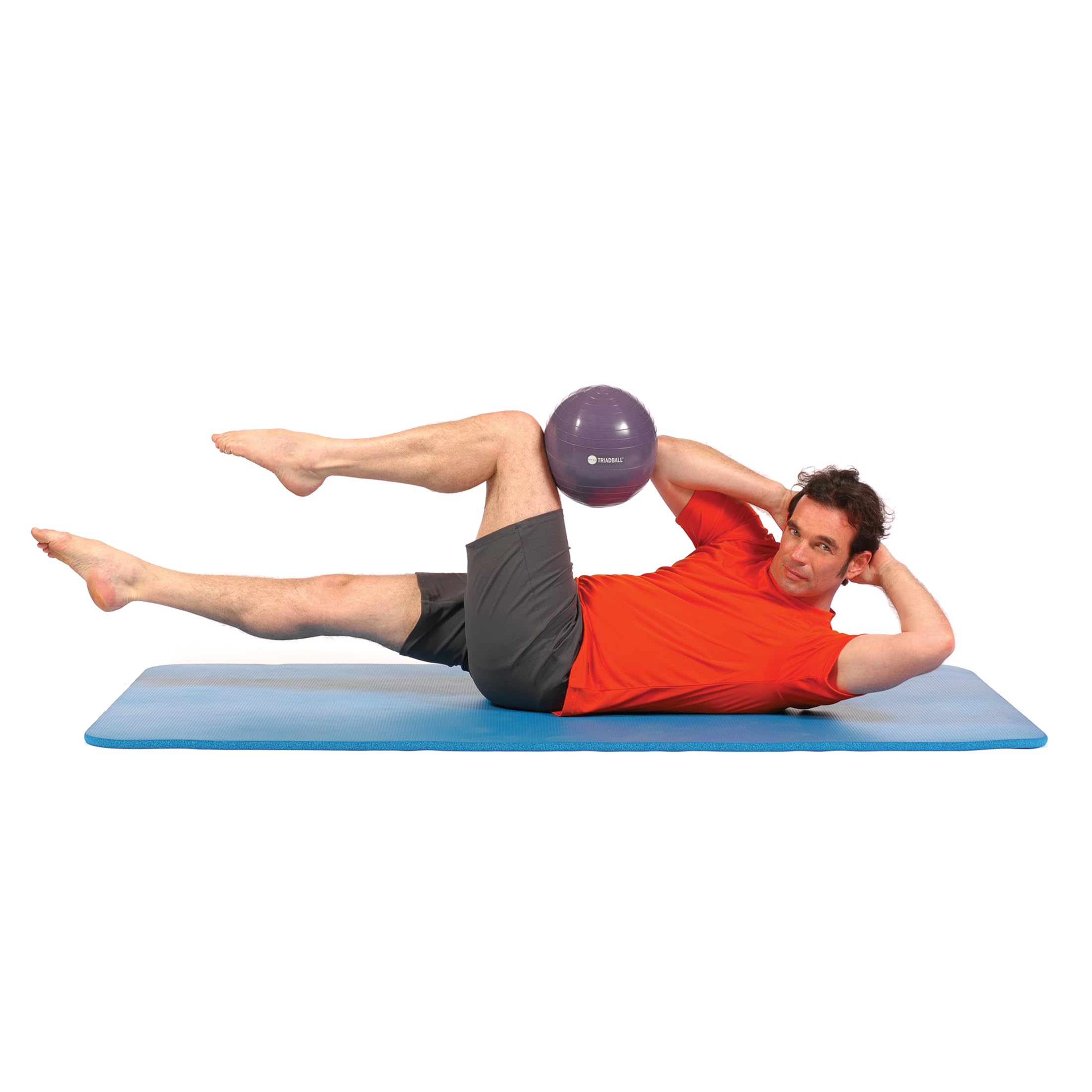 OPTP TRIADBALL – 9½” Diameter Pilates Ball, Adjustable Firmness Workout Ball, Yoga Ball, Stability Ball, and Core Strength Exercise Ball - Unique Texture, Size and Material Composition