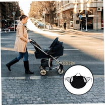 Stroller Rain Cover, Stroller Cover, Adjustable UV Protection Awning Accessory suitable for most of stroller, Quick Release Design and High Stability to Protect Baby from Burning Sunlight