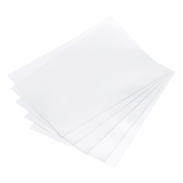 Película de Laminado Frío Autoadhesiva Uxcell 6"x8" con Respaldo Adhesivo para Fotos, Menús, Paquete de 15