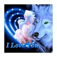 thumbnail image 1 of Kit de pintura de diamante 5D Wolf Square Diamond Wall Home Decor FLhrweasw Nuevo, 1 of 9