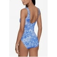 thumbnail image 3 of Lauren Ralph Lauren Women's Ruffle Surplice One-Piece Swimsuit (8, Royal/White), 3 of 4