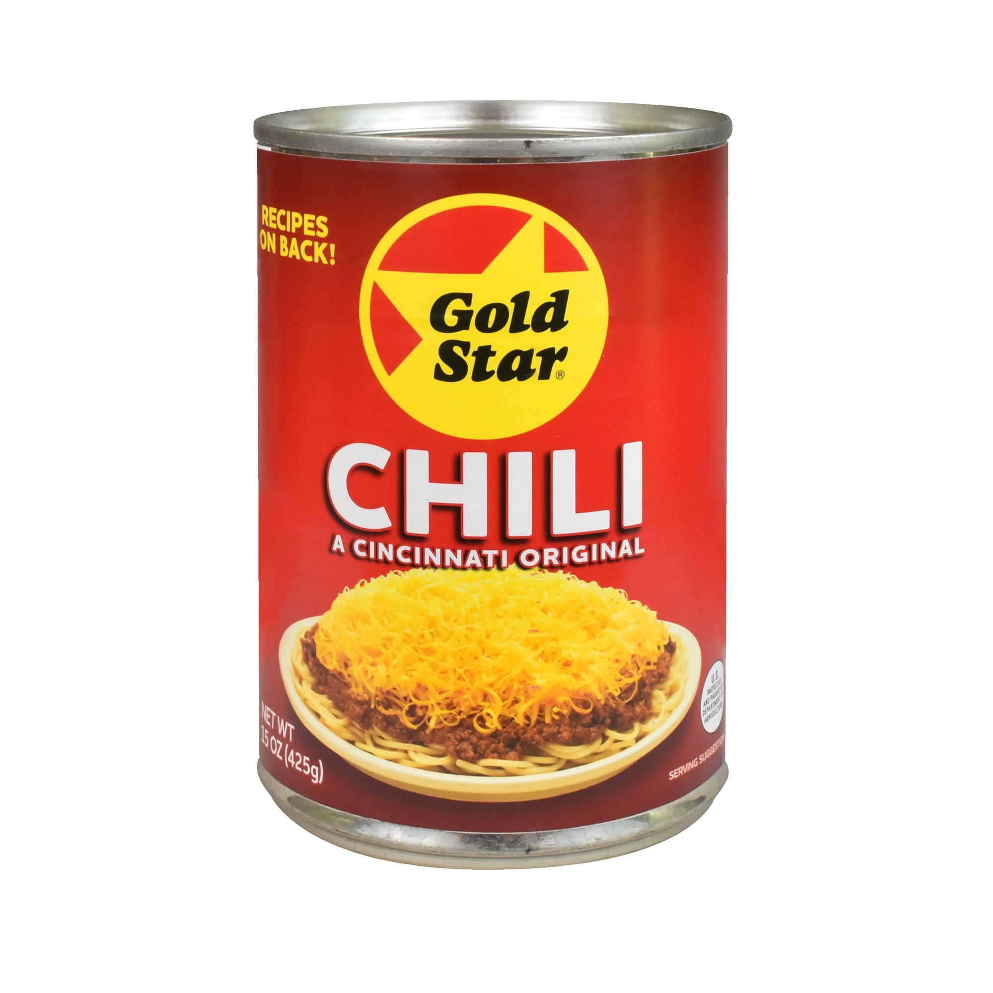 Gold Star Chili Original Chili, 15 oz Metal Can
