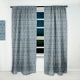 thumbnail image 2 of Designart 'Scandinavian Pattern IV' Scandinavian Curtain Panel, 2 of 5