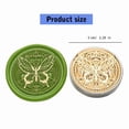 thumbnail image 5 of Deer Butterfly Flower Embossed Seal Stamp Replaceable Seal Stamp Head, 5 of 21