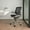 Black Mesh, variant on Flash Furniture Mid-Back Transparent Black Mesh Executive Swivel Office Chair with Graphite Silver Frame and Flip-Up Arms