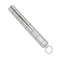thumbnail image 3 of Metal Small Medicine Box, Portable Safe Emergency Keychain Pill Holder Weekly  For Fishing Silver, 3 of 8