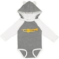 thumbnail image 3 of Inktastic Trumpet Gold Brass Music Instrument Boys or Girls Long Sleeve Baby Bodysuit, 3 of 5