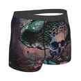 thumbnail image 4 of Uemuo Forest Mushroom Skull Pattern Men's Boxer Briefs,Trunk Anti-Chafing,Comfortable, Durable, and Stylish Underwear-Medium, 4 of 9