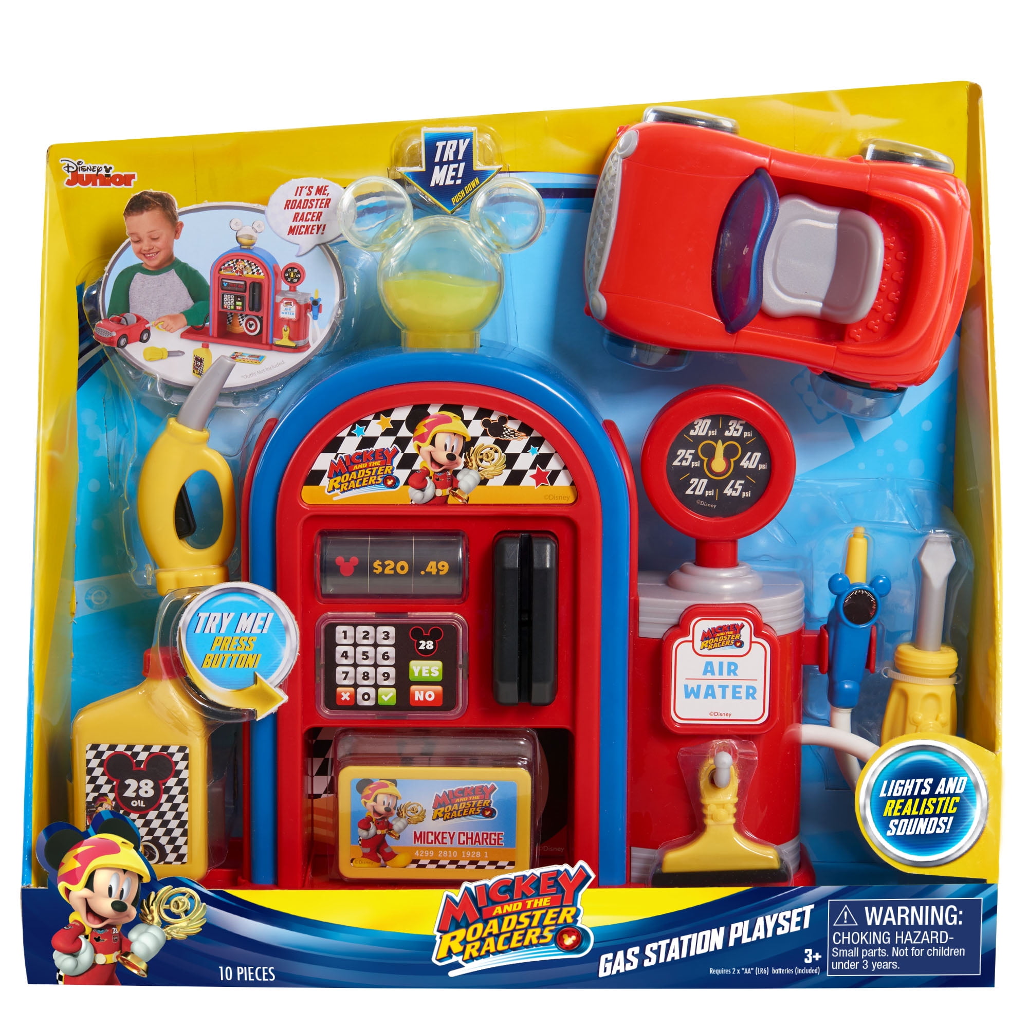 just play mickey and the roadster racers gas station playset