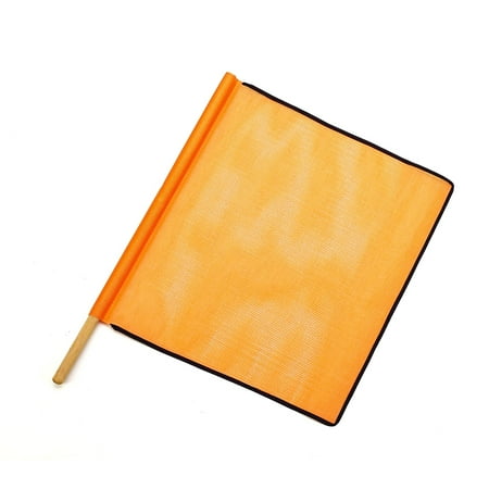 UPC: 0764083968786 | Mutual Industries Heavy-Duty Open Mesh Safety Flag With Black Binding 18  x 18  x 27  Orange 10/Box